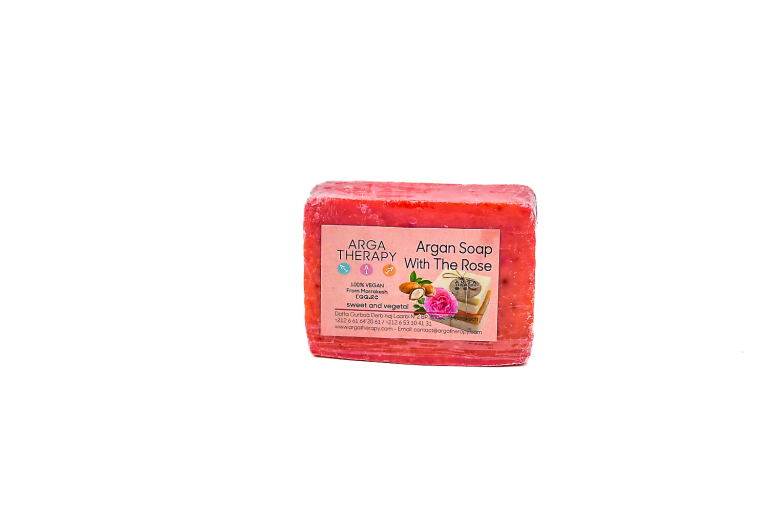 Sabonete de argan com rosa