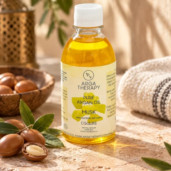 Huile d&rsquo;argan &agrave; l&rsquo;extrait de musc