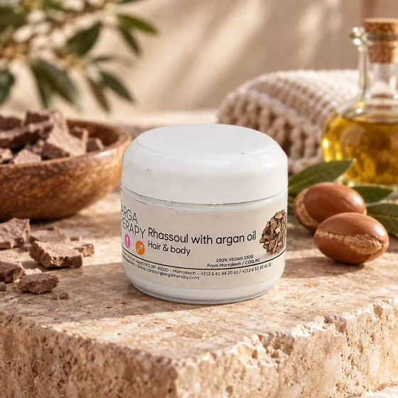 Rhassoul con olio di argan